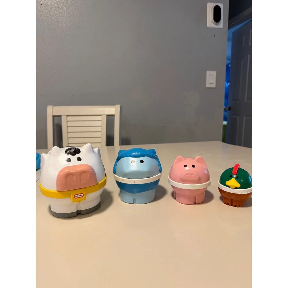 Vintage Little Tikes Farm Animal Nesting Stacking Toy